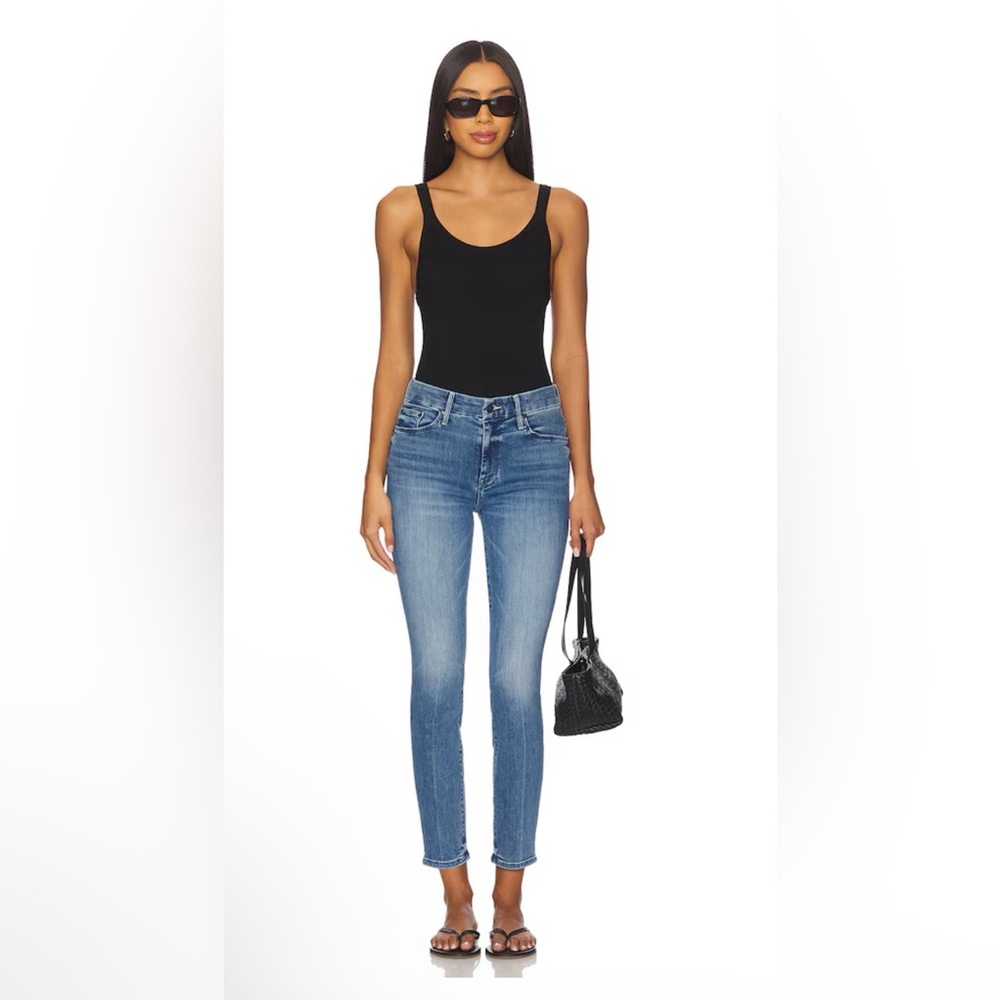 Mother The Looker Ankle Fray JeansChain Of Destiny Size 24 Made USA Skinny Denim